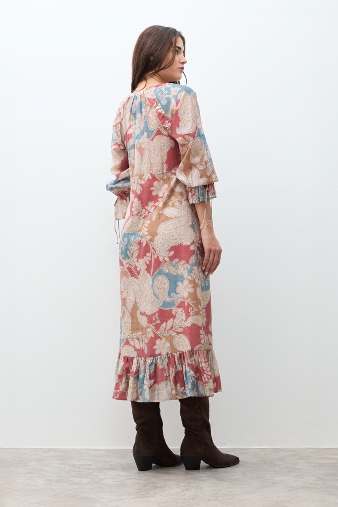 L170GDX4 VESTIDO BOHO ESTAMPADO