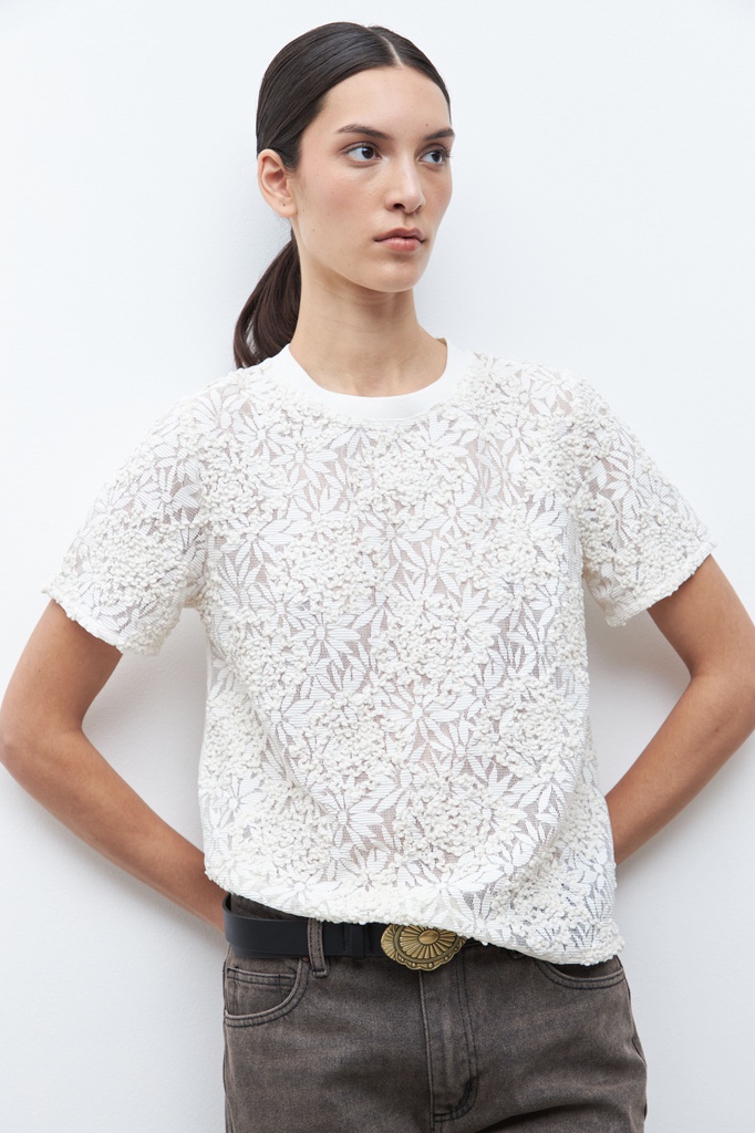 L170GBH2 BLUSA FRENTE ENCAJE BORDADO
