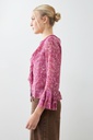 L165GBT2 BLUSA ESTAMPADA CON VOLADOS