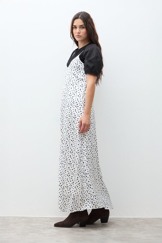 L170GDX1 VESTIDO ESTAMPA LUNARES