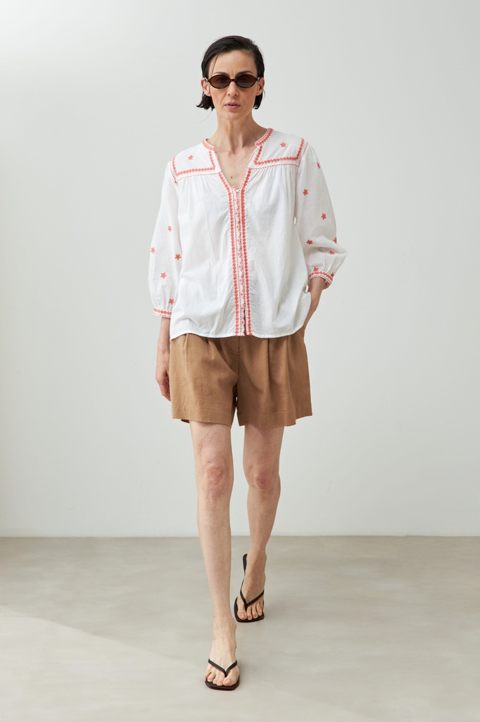 L168GBL3 BLUSA BOHO CON BORDADOS