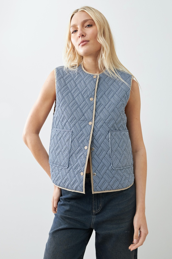 L165GOV2 CHALECO CAPITONEADO REVERSIBLE