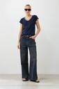 L165GTH14 REMERA BORDADA ESCOTE EN V