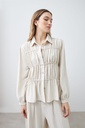 L167GBL1 CAMISA CON FRUNCES