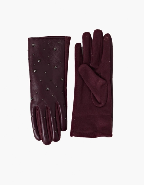 L172AGW3 GUANTES ECO CUERO CON TACHAS