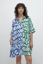 L157GDM16 VESTIDO CAMISERO ESTAMPA ABASTRACTA