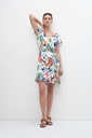 L157GDM2 VESTIDO CRUZADO CON ESTAMPA FLORAL
