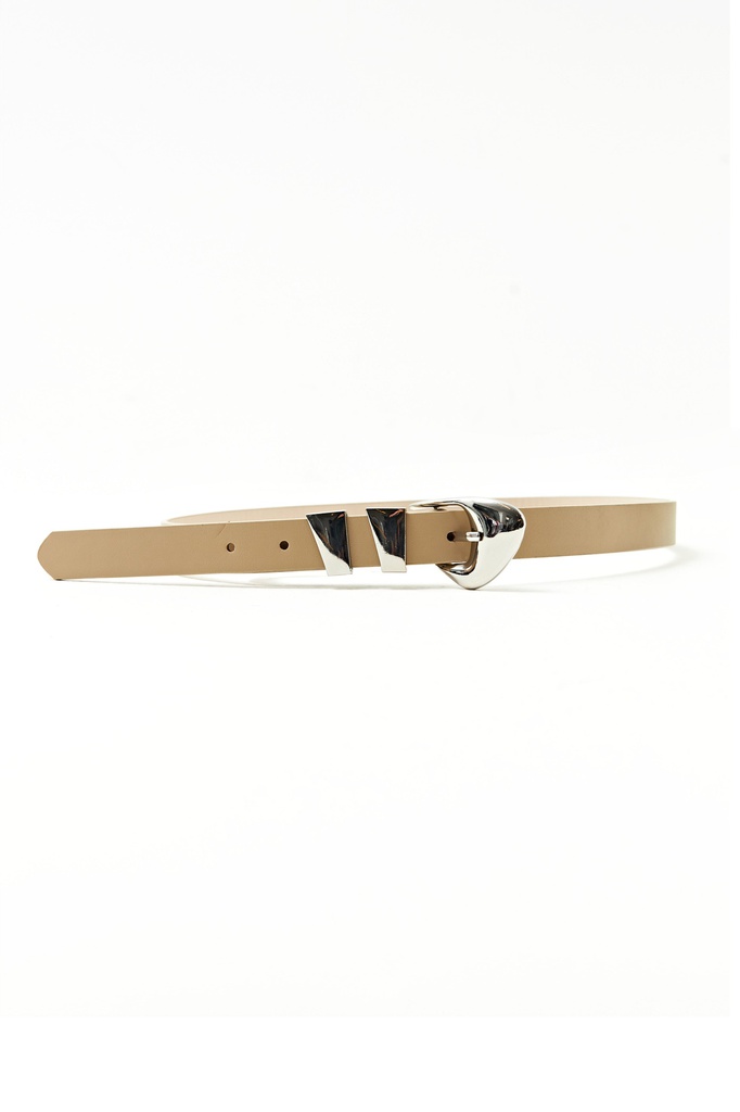 L157ALB2 CINTURON CON HEBILLA METALICA IRREGULAR