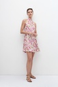 L157GDM8 VESTIDO HALTER ESTAMPA FLORAL