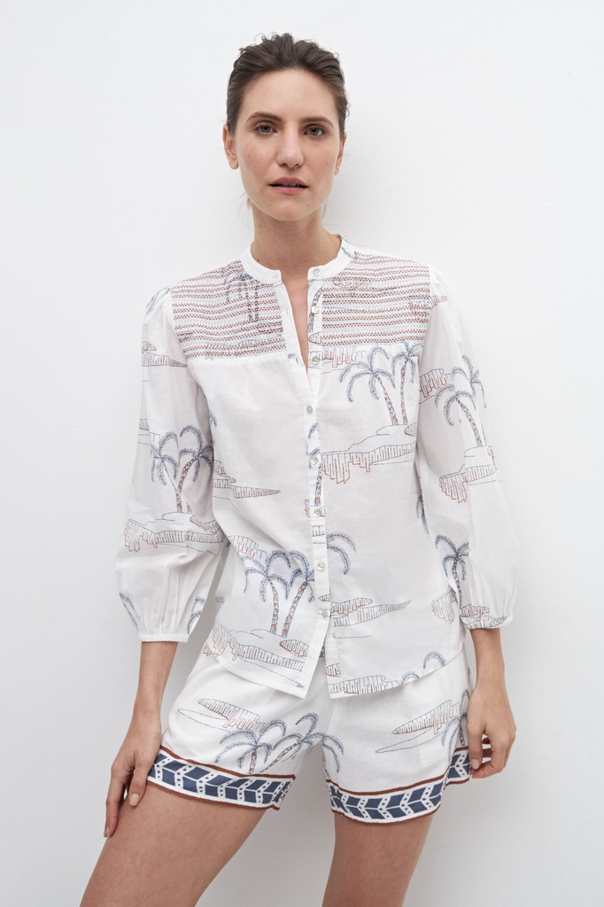 L158GBL1 BLUSA CON BORDADO