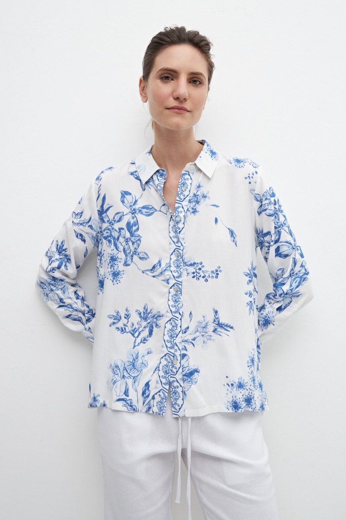 L158GBL3 CAMISA CON ESTAMPA FLORAL