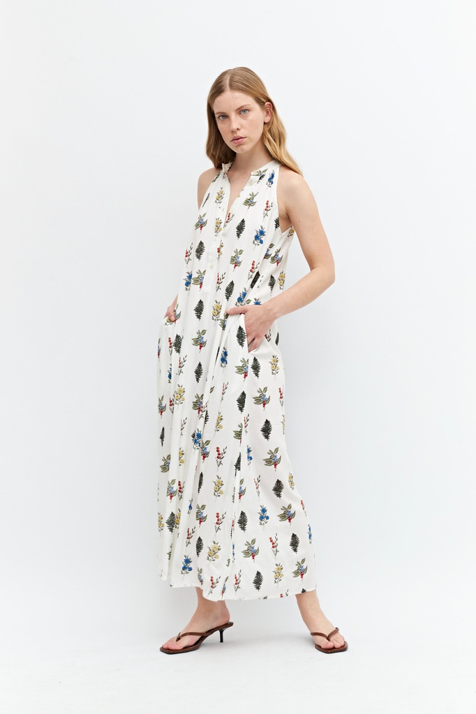 L158GDX3 MAXI VESTIDO HALTER ESTAMPADO