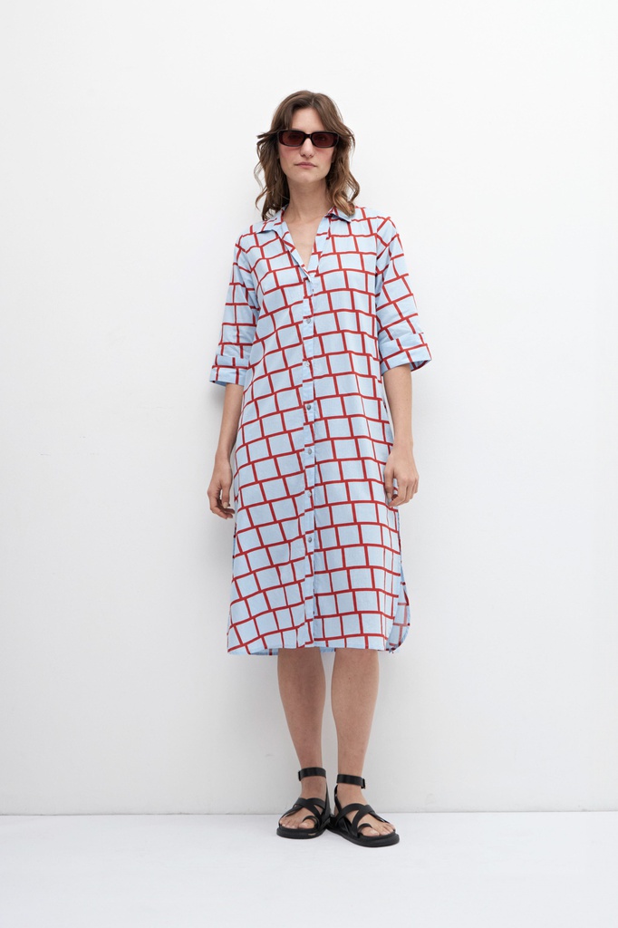 L158GDX16 MAXI VESTIDO CAMISERO