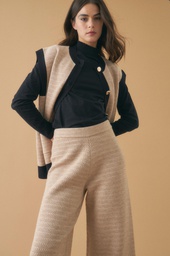 L143GKT1 PANTALON TEJIDO BICOLOR