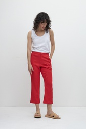 L157GPC1 PANTALON DE LINO CON SNAP BUTTON