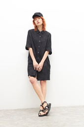L155GDM5 VESTIDO CAMISERO BORDADO