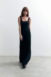 L155GKD1 VESTIDO TEJIDO CON DETALLE LUREX