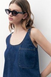 L157GBS4 BLUSA DE JEAN CON BOLSILLO