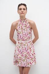 L157GDM8 VESTIDO HALTER ESTAMPA FLORAL