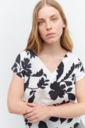 L158GBH4 BLUSA FRENTE ESTAMPADO ABSTRACTO