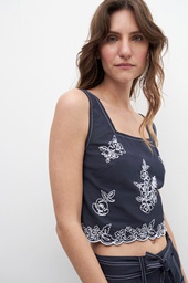 L158GBS1 TOP BORDADO FLORAL