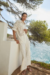 L158GPJ1 PANTALON REJILLA FLORAL