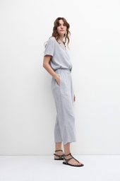 L158GPP3 PANTALON WIDE LEG DE LINO