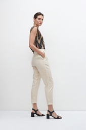 L158GPS3 PANTALON DE LINO METALIZADO