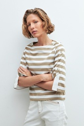 L160GTT2 SWEATSHIRT RAYADO CON BOTONES