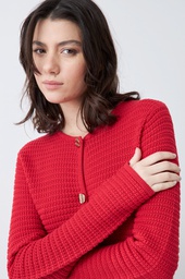 L165GKC3 CHAQUETA TEJIDA CON BOTONES METALICOS