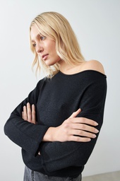 L162GKS2 SWEATER ESCOTE ASIMETRICO