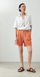 L168GPH6 SHORT DE LINO CON PINZAS