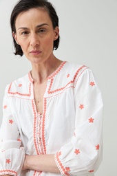 L168GBL3 BLUSA BOHO CON BORDADOS