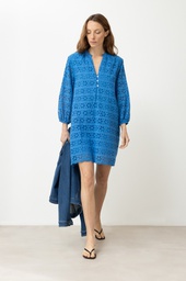 L168GDM10 VESTIDO BRODERIE CUELLO MAO