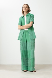 L168GPJ2 PANTALON PATCHWORK DE BRODERIE